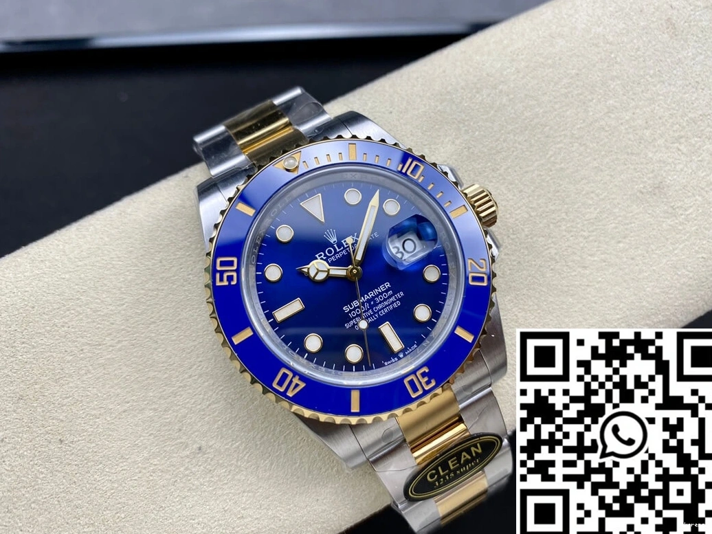 M126613LB-0002 Rolex 41MM Factory Clean Yellow Gold Submariner 0322